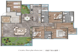 岐关悦来3室2厅1厨3卫建面166.0㎡